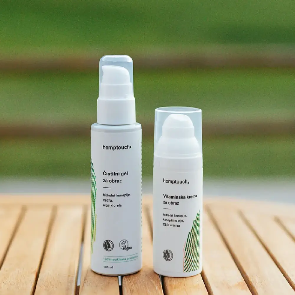 Hemptouch, negovalni duo za mladostno kožo (50 ml + 100 ml)